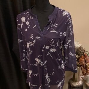 Elegant Floral Women's Blouse -